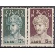 1956  SAAR M371-372  1956 Olympiad Melbourne